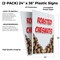Signmission Roasted Chesnuts, Plastic Signs Only 24 Inch x 36 Inch, Corrugated Plastic, 2PK CSB-2436-2PACK-Roasted Chesnuts - alternate 2
