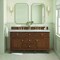 James Martin Vanities Lorelai 60in Double Vanity, Mid-Century Walnut w/ 3 CM Eternal Jasmine Pearl Silestone Top 424-V60D-WLT-FEJP - alternate 9