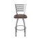 Holland Bar Stool Co 410 Jackie Stainless Steel 36in Swivel Bar Stool with Dark Cherry Oak Seat 41036SSDCOak - alternate 8