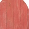 Homeroots 24" X 18" Red Reclaimed Wood Egg Shaped Wall Decor 384897 - alternate 5
