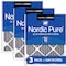 Nordic Pure 24x30x1 Plus Carbon Pleated Air Filter, High Capacity, MERV 12, 3 PK 24x30x1PM12C-3 - alternate 1