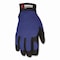 Mcr Safety Clarino Synthetic Leather Palm Mechanics Gloves, Blue/Black, X-Large, Pair 900XL - alternate 4