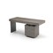 Homeroots 71" Gray Wood and Stainless Steel Computer Desk With Five Drawers 722400 - alternate 7