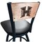 Holland Bar Stool Co 30" Blk Wrinkle Hawaii Swivel Bar Stool, Laser Engraved Back L03830BWMedMplAHawaiiBlkVinyl - alternate 1