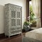 Homeroots 42" Aged Gray Solid Wood Three Drawer Gentleman's Chest 489221 - alternate 4