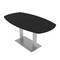 Skutchi Designs Arc Boat Conference Table, 36 in W, 60 in L, Black HAR-ABOT-36x60-DOU-U999ST19 - alternate 1