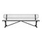 Leisure Craft Portable, Bench with Back, 8ft., Gray B8WBP-GRAY - alternate 1