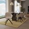 Leisuremod Markley Modern Leather Dining Swival Arm Chair in Taupe ESCBL-26-TP - alternate 10