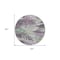 Homeroots 8' Lavender And Lilac Round Floral Washable Indoor Outdoor Area Rug 611116 - alternate 8