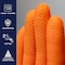 Safety Zone Nitrile Powder Free 9 mil Textured Gloves - Orange, Lrg - Case of 1000 CAT456 - alternate 2