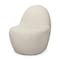 Homeroots 33" Cream Boucle Slipper Chair 605997 - alternate 1