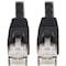 Tripp Lite Cat6(a) Cable, Snagless, 10G, Black, 7ft N261-007-BK - alternate 1