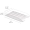 Acrimet Stackable Letter Tray Front Load Letter Size Document Organizer Plastic Crystal 1 Unit 211.3 - alternate 9