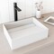 Vigo Starr Modern White Matte Stone 17 in. L x 13 in. W x 5 in. H Rectangular Vessel Bathroom Sink VG04025 - alternate 7