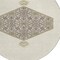 Homeroots 8' Ivory Beige And Gray Round Oriental Washable Indoor Outdoor Area Rug 598204 - alternate 5