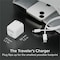 Plugable GaN USB C Charger Block, 30W Portable Charger, Foldable Prongs, Fast Charger for iPhone 15, iPad PS-30C1W - alternate 3