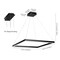Jonathan Y Nero 23.63" Square Contemporary Modern Metal Integrated LED Pendant Light, Black JYL7105A - alternate 10