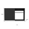 Homeroots 39in Black Wood Wall Mounted Accent Cabinet With Single Door 524971 - alternate 2
