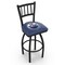 Holland Bar Stool Co 30" Blk Wrinkle Edmonton Oilers Swivel Bar Stool, Jailhouse Back L01830EdmOil - alternate 1