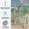 Flash Furniture 2 PC Plastic Activity Table and 2 Chairs Set, 10.5 inSeat Height-Sage YU-YCY-098-0032-RECT-TBL-SAGE-GG - alternate 9
