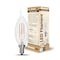 Bulbrite 40W Dimmable (E12) Candelabra Screw Base Warm Wht Lght Clear CA10 LED Filament Lght Bulb, 3000K, 4PK 861420 - alternate 8