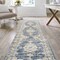 Jonathan Y Bausch Bohemian Distressed Chenille Non-Slip Machine-Washable Dark Gray/Yellow 2ft x 8ft Runner Rug WSH201C-28 - alternate 6