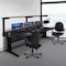 Regency Conley 24/7 Vinyl Office Chair Big & Tall 400lb Max Weight, Adjstbl Back & Seat Height W/ Whls, Blk 247-VAM-BK - alternate 4