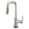 Brizo Litze Smarttouch Pull-Down Prep Faucet with Square Spout, Industrial Handle Stainless 64954LF-SS - alternate 2