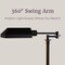 Lavish Home Floor Lamp with Adjustable Heights, 360 Degree Swing Arm, & Stable Base Pharmacy Task Light 72-TSKLMP-2 - alternate 9