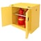 Securall Flammable Storage Cabinet, 30 Gallon, 1 Shelves, 36 in W x 37 in H x 24 in D, Yellow A331 - alternate 2