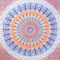 Homeroots 92" X 84" Orange Blue And Yellow Mandala Cotton Hanging Tapestry 397409 - alternate 4