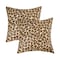 Homeroots Set of Two 18" Brown and Black Leopard Cowhide Throw Pillows, 2PK 544652 - alternate 5
