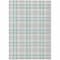 Homeroots 9' X 12' Sky Blue And Gray Plaid Washable Indoor Outdoor Area Rug 601366 - alternate 6