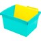 Storex 4 Gallon Storage Bin, Teal 61477U06C - alternate 7