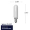 Bulbrite LED Filament, 4.5 Watt Dimmable T6 Light Bulb, Milky Glass Finish, E12 Base, 5000K, 450 Lumens, 4PK 862109 - alternate 5