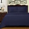 Homeroots Navy Blue Twin Cotton Blend 400 Thread Count Washable Duvet Cover Set 528333 - alternate 5