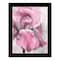 Homeroots Pink Iris Black Framed Print Wall Art 530021 - alternate 1