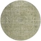 Homeroots 8' Sage And Beige Round Abstract Washable Indoor Outdoor Area Rug 616024 - alternate 4