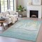 Homeroots 3' X 5' Teal Blue And Gold Nautical Washable Indoor Outdoor Area Rug 631041 - alternate 8