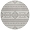 Homeroots 8' Beige And Brown Round Southwestern Washable Indoor Outdoor Area Rug 593644 - alternate 6
