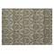 Homeroots 2' X 3' Taupe and Beige Damask Washable Non Skid Indoor Outdoor Area Rug 563889 - alternate 9
