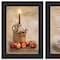 Homeroots Set Of Two Light a Candle Black Framed Print Wall Art, 2PK 405719 - alternate 4