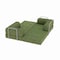 Homeroots 82" Green Corduroy Convertible Futon Sleeper Sofa 706809 - alternate 1