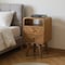 Homeroots 22" Brown Solid Wood Square Two Drawer Nightstand 651581 - alternate 10