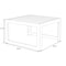 Leisuremod Chelsea 5-Pc Aluminum Outdoor Sectional Set with Coffee Table, 6-Person, Weatherproof CSTBL-4BL - alternate 8
