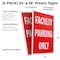 Signmission Faculty Parking Only, Plastic Signs Only 24 Inch x 36 Inch, Corrugated Plastic, 2PK CSB-2436-2PACK-Faculty Parking Only - alternate 2