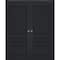 Sartodoors Sliding French Double Pocket Doors 48x84 (2* 24x84) Solid Core Modern Interior VEREGIO7411DP-ANT-4884 - alternate 1