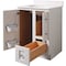 Bertch Storage Solutions 24'' Wx34-1/2'' Hx21''Deep Wht Vanity Base without Top 2 Door/1 Drawer ST-P-W-VSS24RT - alternate 3