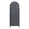 Happimess Darla 31.39-Gallon All-Weather Wicker/Metal Swing Top Hideaway Outdoor Trash Can, Navy/White HPM1202B - alternate 7
