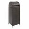 Happimess Darla 31.39-Gallon All-Weather Wicker/Metal Swing Top Hideaway Outdoor Trash Can, Brown HPM1202A - alternate 9